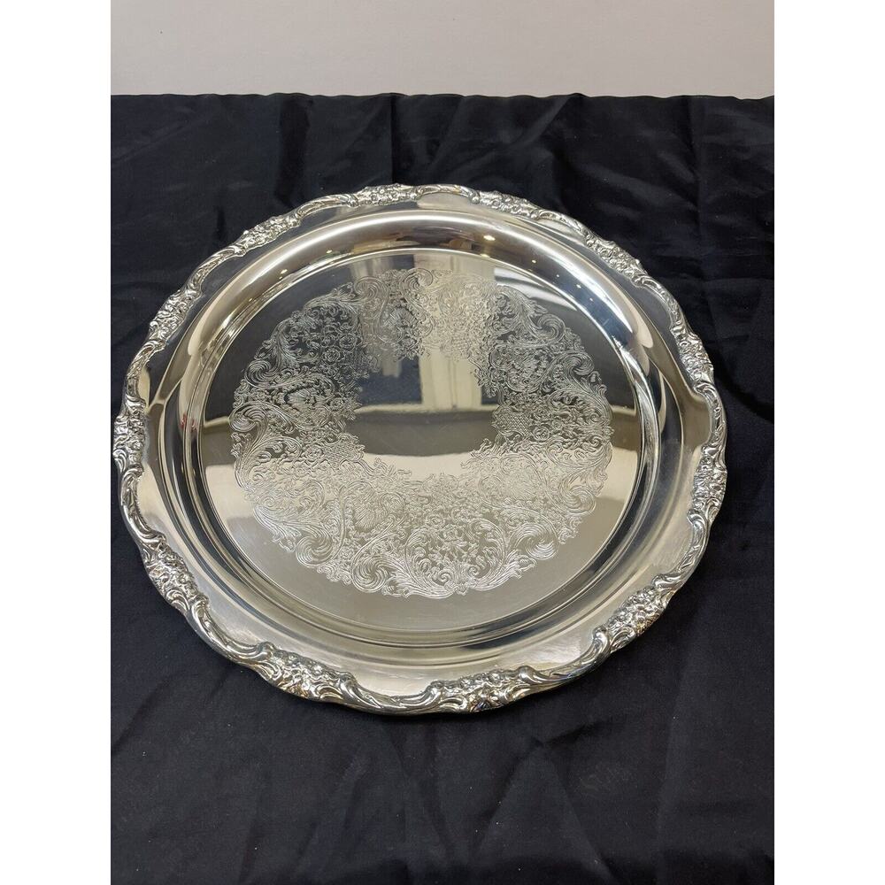 30 Year Service Silverplate Platter International Silver Pacific Northwest BELL